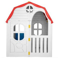 Vidaxl Detský skladací domček s funkčnými dverami a oknami