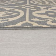 Flair AKCIA: 160x160 (prúmer) kruh cm Kusový koberec Florence Alfresco Tile Grey 160x160 (priemer) kruh