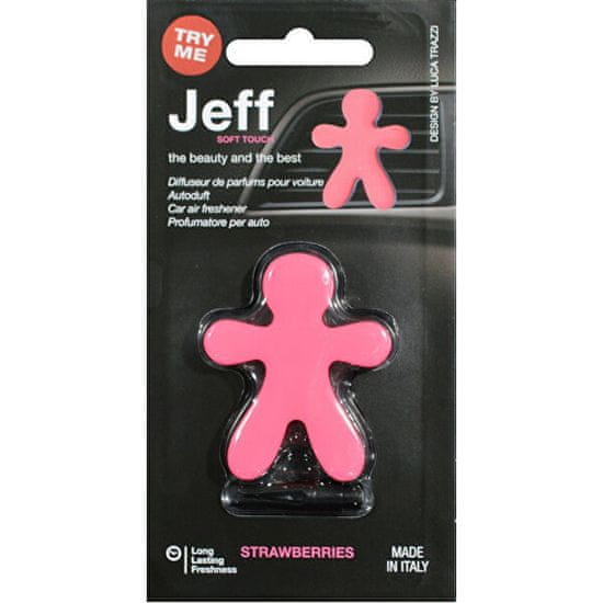 Mr&Mrs Fragrance Jeff Soft Touch Strawberries - vůně do auta