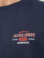 Jack&Jones Pánske tričko JJSTAMP Regular Fit 12211357 Navy Blazer Big artwork (Veľkosť XXL)