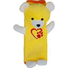 4Car Poťah bezpečnostného pásu žltý medveď