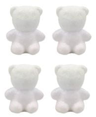 Polystyrénové medvedíky 5 cm (4 ks)