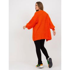 Och Bella Dámsky sveter oversize OCH BELLA oranžový TW-SW-BI-9025.36X_389567 Univerzálne