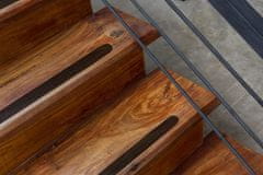 Grip Shop Čierne protišmykové samolepky na schody, vane a sprchy 17 kusov, 64 cm x 3 cm