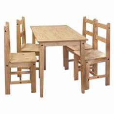 eoshop Stôl + 4 stoličky CORONA 2 vosk 161611