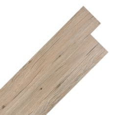 Vidaxl Samolepiace podlahové dosky z PVC 5,02 m2, 2 mm, hnedý dub