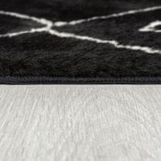 Flair Kusový koberec Furber Imran Fur Berber Black/Ivory 160x230