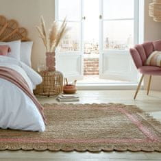 Flair Kusový koberec Grace Jute Natural/Pink 120x170