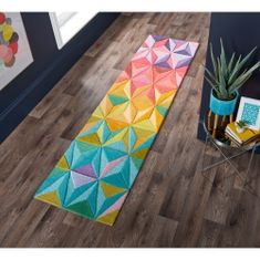 Flair Ručne všívaný kusový koberec Illusion Reverie Multi 60x230
