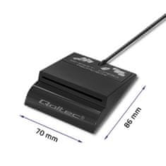 Qoltec Čítačka kariet Smart ID SCR-0636 | USB typ C