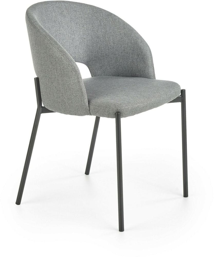 Halmar Jedálenská stolička K373, sivá
