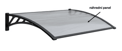 eoshop Panel polykarbonátu pre vchodový prístrešok 1146x389mm
