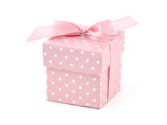 PartyDeco Box na darčeky ružový 5,2cm 10ks