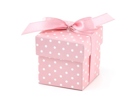 PartyDeco Box na darčeky ružový 5,2cm 10ks