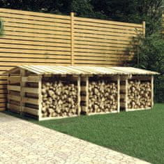 Petromila vidaXL Pergola so strechami 6 ks 100x90x100 cm impregnované borovicové drevo
