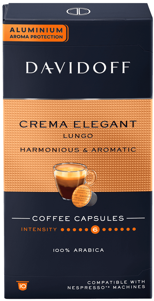 Davidoff Crema Elegant Lungo pre kávovary Nespresso, 10 ks