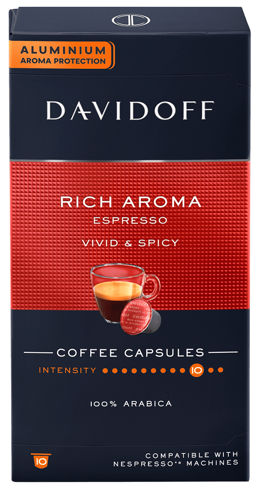 Davidoff Rich Aróma Espresso pre kávovary Nespresso, 10 ks