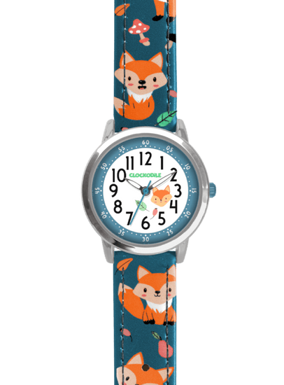 CLOCKODILE Modré detské hodinky FOXES