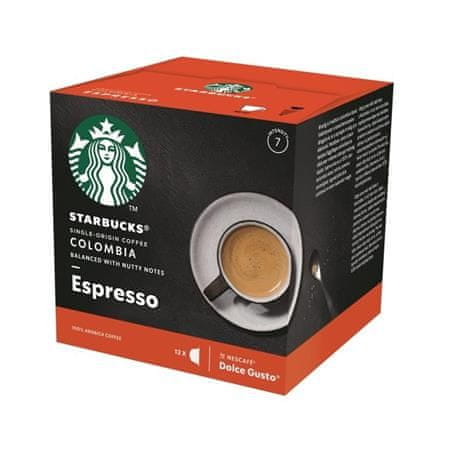 Starbucks Kávové kapsule "Espresso Colombia Medium Roast", 12 ks, Dolce Gusto, 12401258