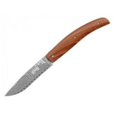 Herbertz Damast Sandel vreckový nôž 8,5cm (53021) hnedá