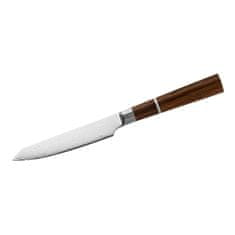 Herbertz 392010 univerzálny kuchynský nôž 11,5cm, damašek a VG-10, orechové drevo