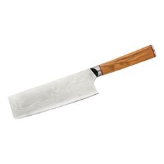 Herbertz 392140 Chai Dao kuchársky nôž 17,5cm, damašek a AUS-10V, olivové drevo a G10
