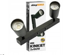 Berge Stropné bodové svietidlo LED VIKI-X 2x GU10 - čierne