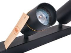 Berge Stropné bodové svietidlo LED VIKI-L 6x GU10 čierne