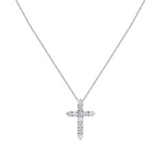 Morellato Štýlový strieborný náhrdelník s krížikom Large Cross Tesori SAIW116