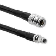 Qoltec Koaxiálny kábel LMR400 | N Female | RP-SMA Male | 5 m