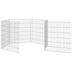 Vidaxl 6-panelová klietka pre králiky 54x60 cm pozinkované železo
