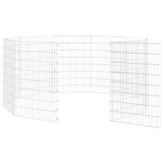 Vidaxl 10-panelová klietka pre králiky 54x80 cm pozinkované železo