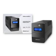 Qoltec UPS | Monolith | 1000VA | 600W | LCD | USB | RJ45