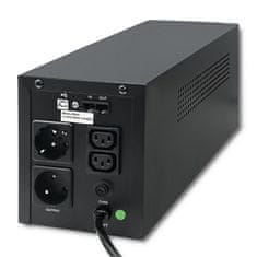 Qoltec UPS | Monolith | 1200VA | 720W | LCD | USB