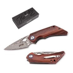 Herbertz 53055 Selektion jednoručný vreckový nôž 6,5cm, damašek, železné drevo Ironwood