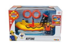 SIMBA Požiarnik Sam Záchranný čln Neptún 20 cm s figúrkou