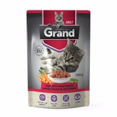 GRAND deluxe Cat hovädzie so zeleninou, vrecko 100 g