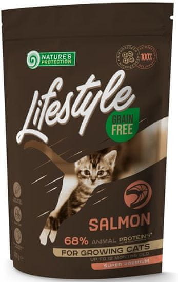 Nature's Protection Nature 'Protection Cat Dry LifeStyle GF Kitten Salmon 400 g