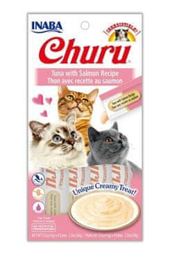 Chúru Cat Purée Tuna with Salmon 4x14g