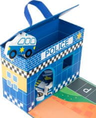 Small foot Drevená policajná stanica v kufríku