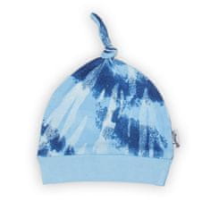 NICOL Dojčenská bavlnená čiapočka Tomi modrá - 62 (3-6m)