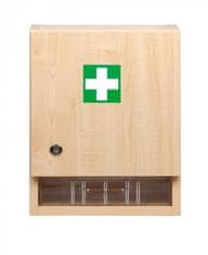 ŠTĚPAŘ Nástenná lekárnička drevená veľká prázdna