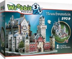 Wrebbit 3D puzzle Zámok Neuschwanstein 890 dielikov