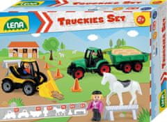 LENA Truckies Set farma, okrasný kartón