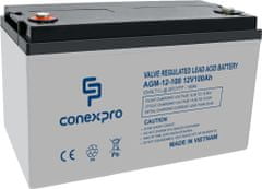 Conexpro batérie AGM-12-100, 12V/100Ah, Lifetime