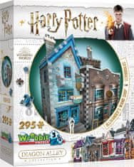 Wrebbit 3D puzzle Harry Potter: Obchod s paličkami pána Olivandera a Scribbulus 295 dielikov