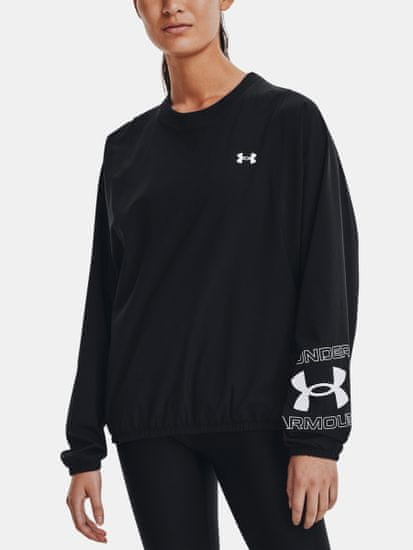 Under Armour Mikina Woven Graphic Crew-BLK