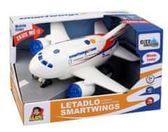 MaDe Lietadlo Smartwings s hlásením kapitána a letušky, na zotrvačník, 20 cm - rozbalené