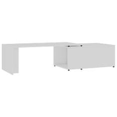 Petromila vidaXL Konferenčný stolík biely 150x50x35 cm drevotrieska