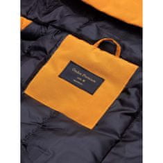 OMBRE Pánska bunda zimná prešívaná ADAM horčicová MDN16270 S